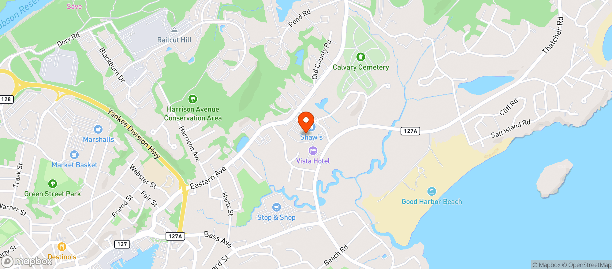 Map showing Shaws - 03590 - Gloucester