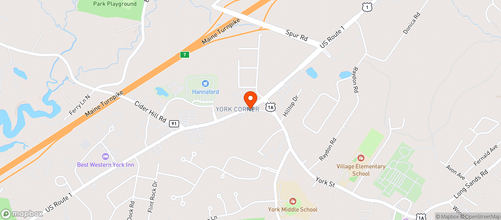 Map showing MOOSEBURGER
