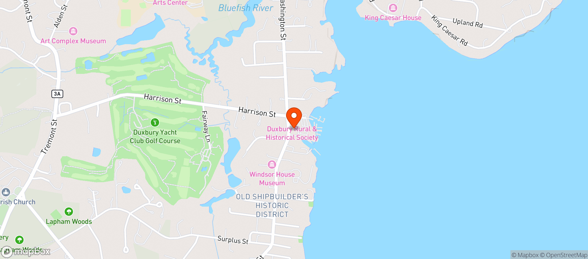 Map showing Snug Harbor Wine
