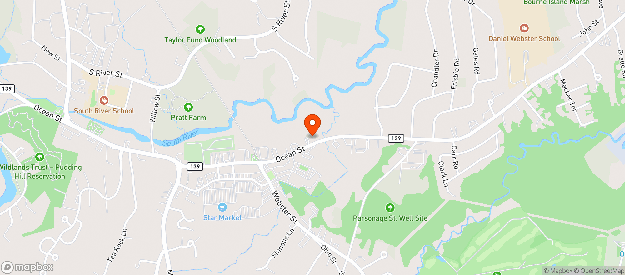 Map showing A1 Quick Mart