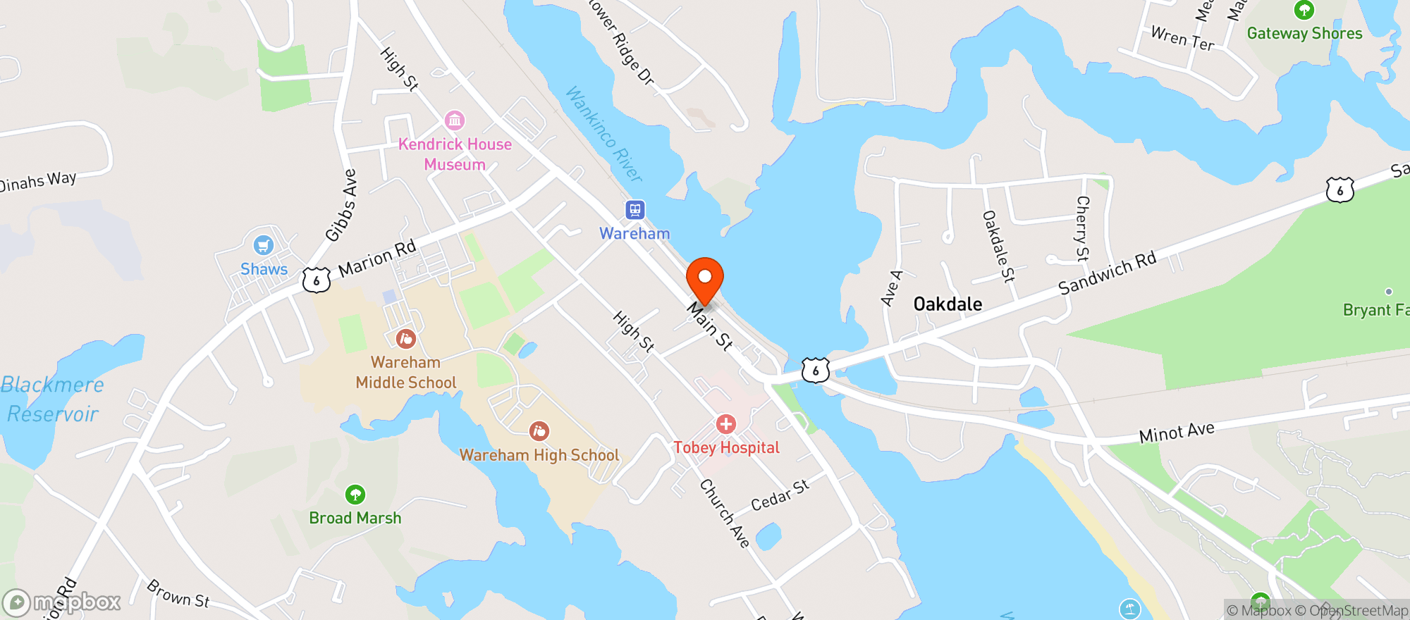 Map showing El Mariachi