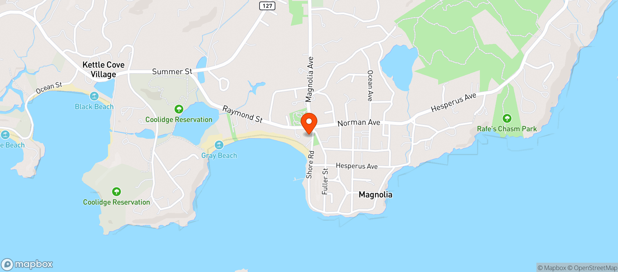 Map showing Magnolia Variety Gloucester