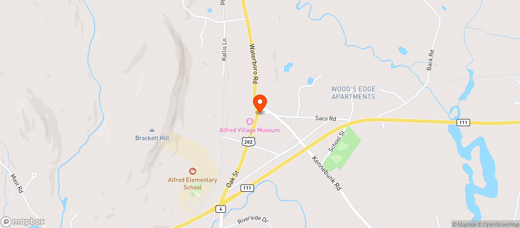 Map showing Alfred Country Store