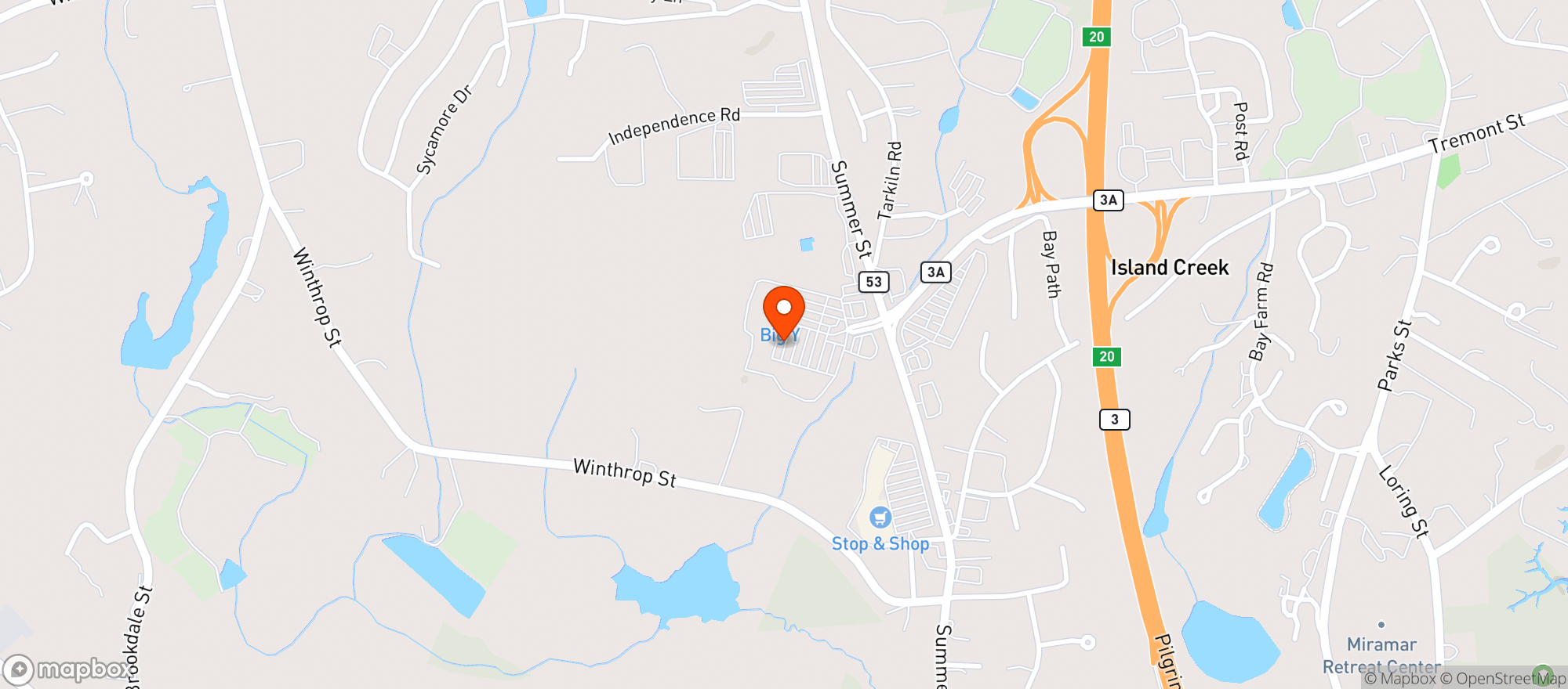 Map showing Empire Wine And Spirits