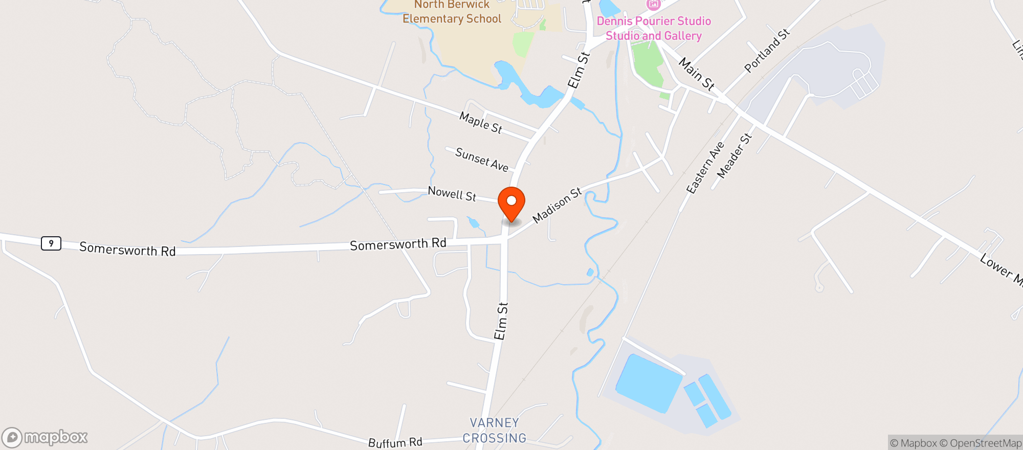 Map showing Gulf Express / N Berwick
