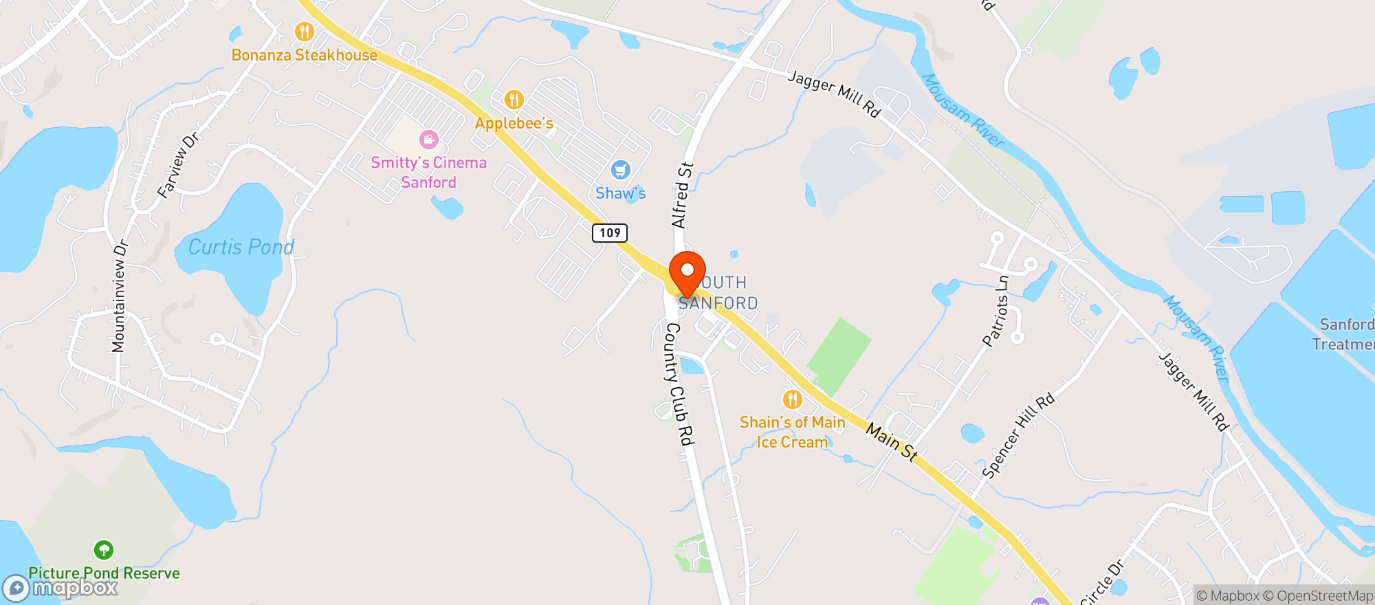 Map showing Lil General Store