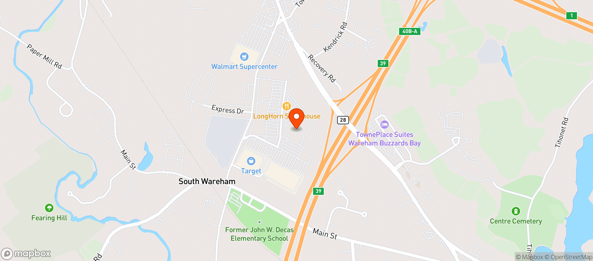 Map showing Wines & More Wareham