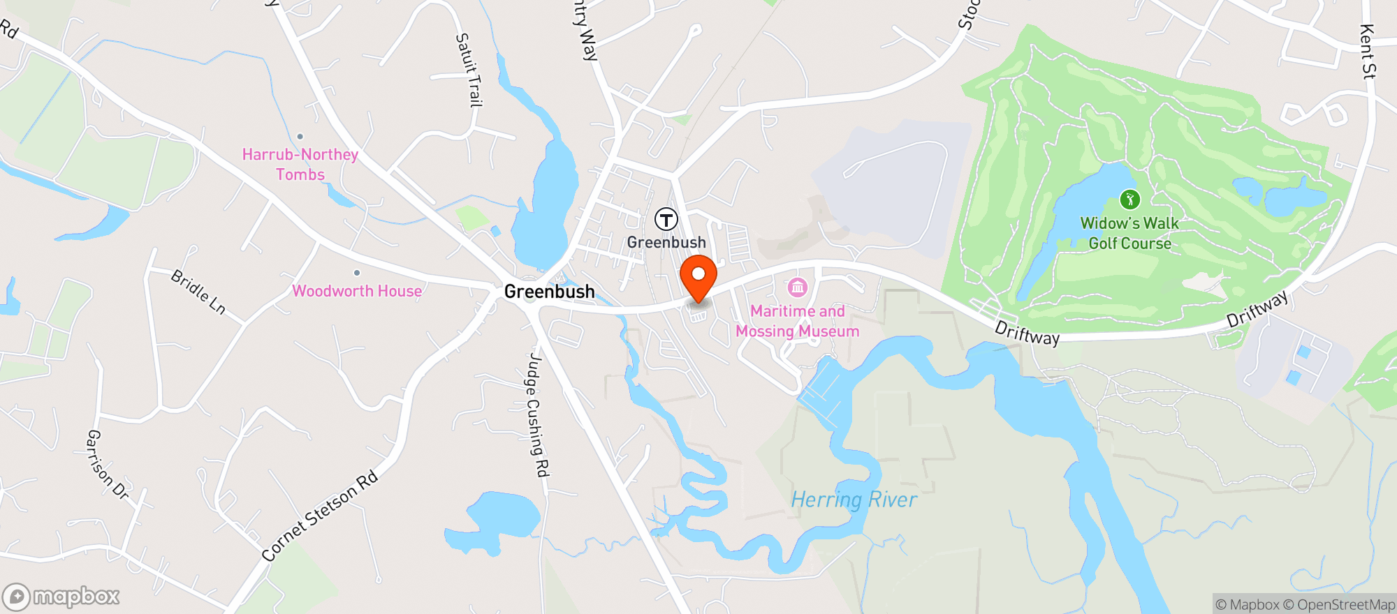 Map showing Driftway General Store