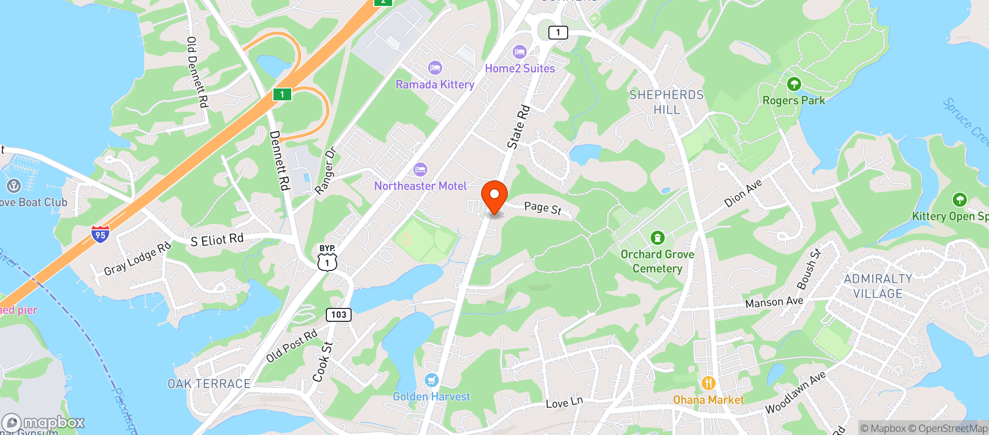 Map showing Indico