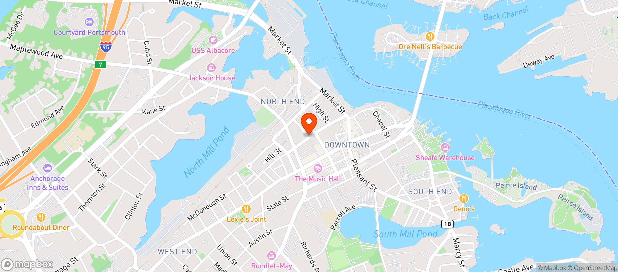 Map showing 110 Grill