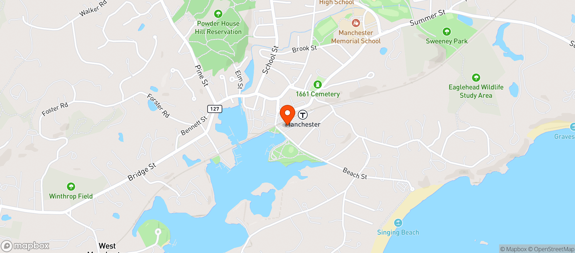 Map showing Harrigans Of Manchester #0