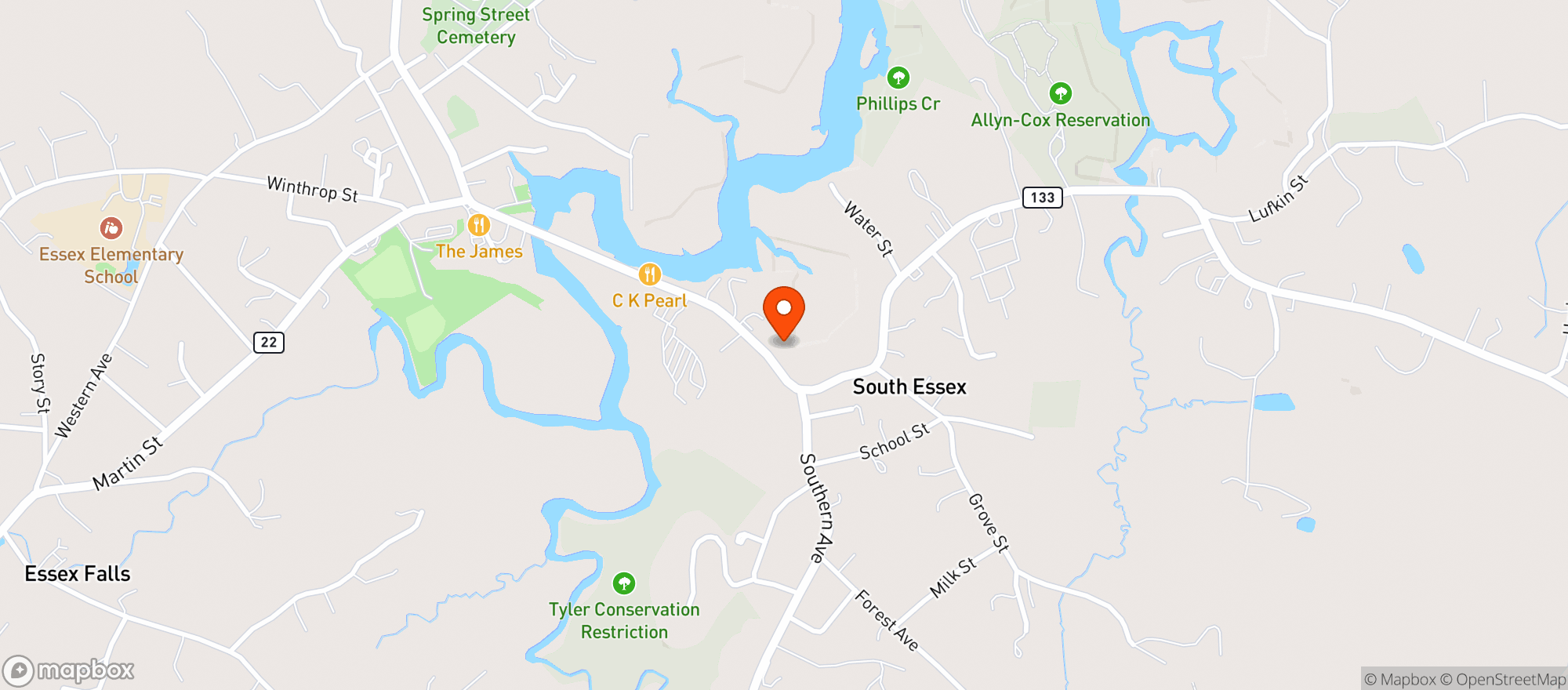 Map showing Mobil Energy North Essex