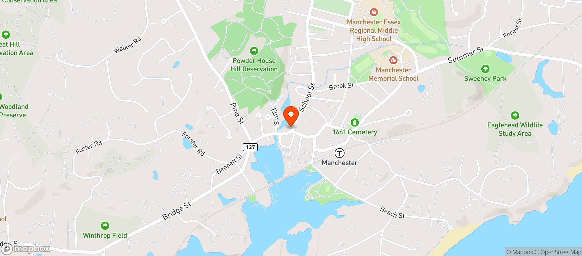 Map showing Helen's Bottle Shop