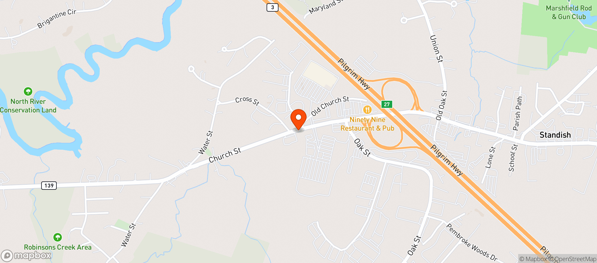 Map showing Gnc