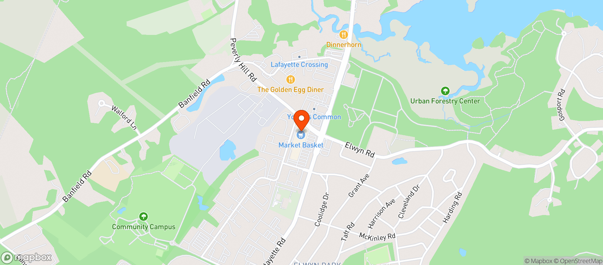 Map showing Gnc - 3299 - Market Basket Plaza