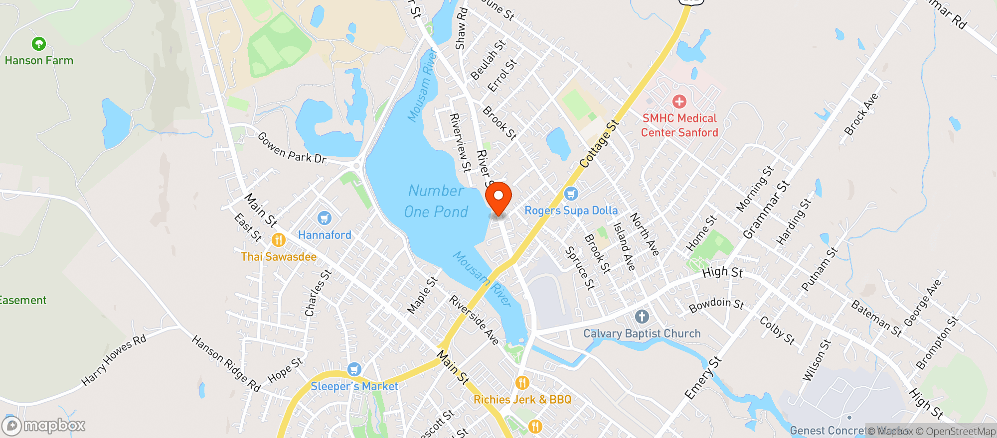 Map showing The City