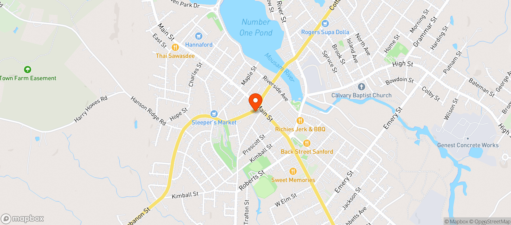 Map showing Azul Agave Mexican Cuisine