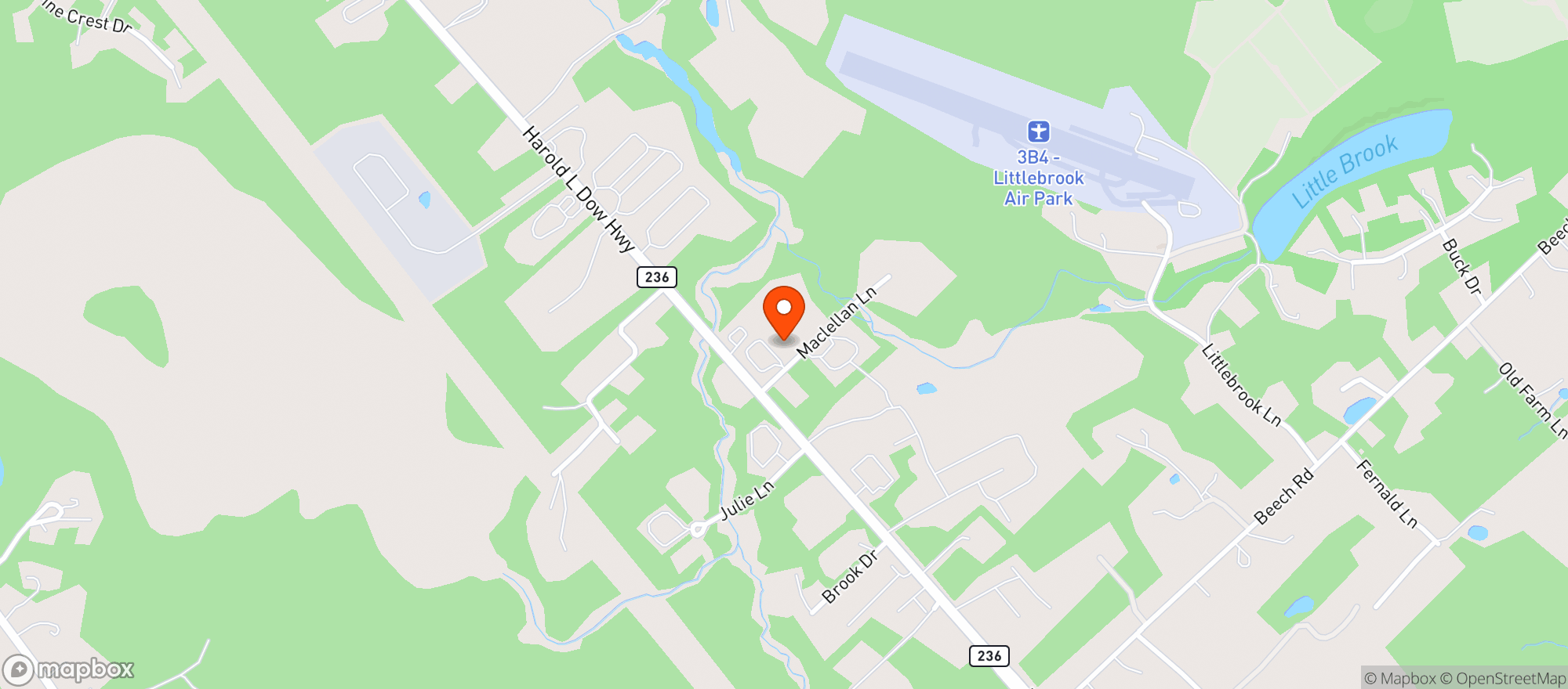 Map showing Jar Co