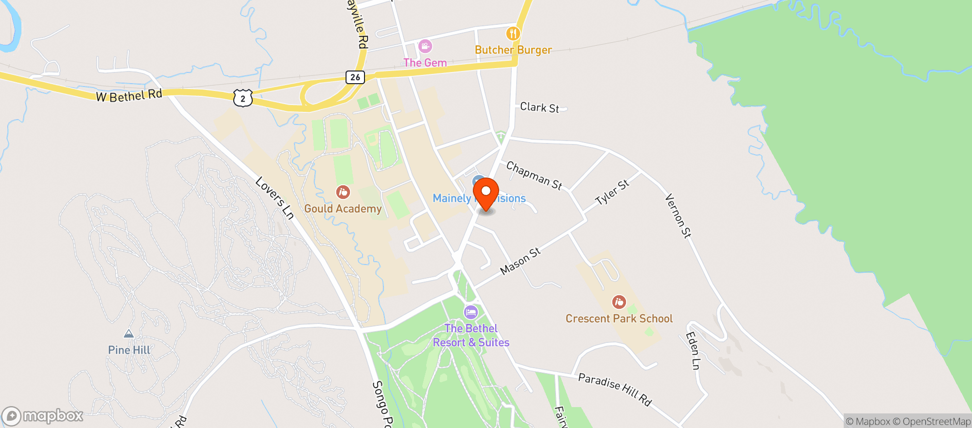 Map showing Mountain Social