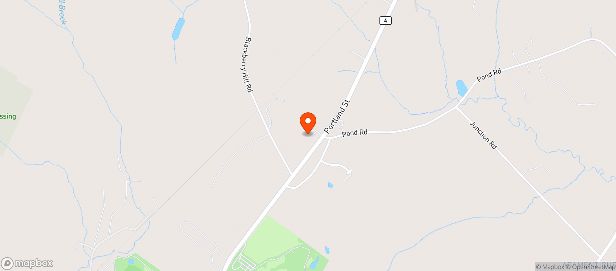 Map showing Kind Farms Reserve
