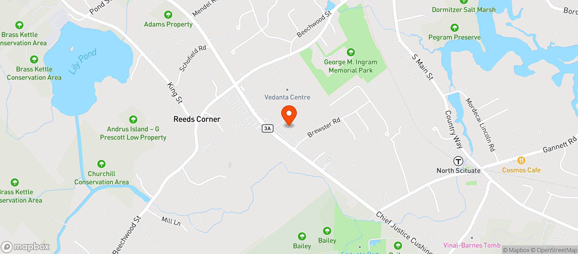 Map showing Curtis