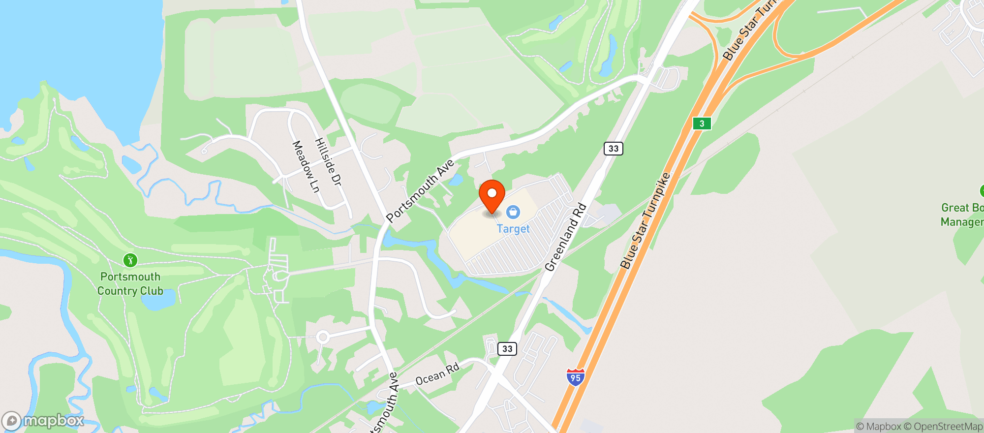 Map showing Target