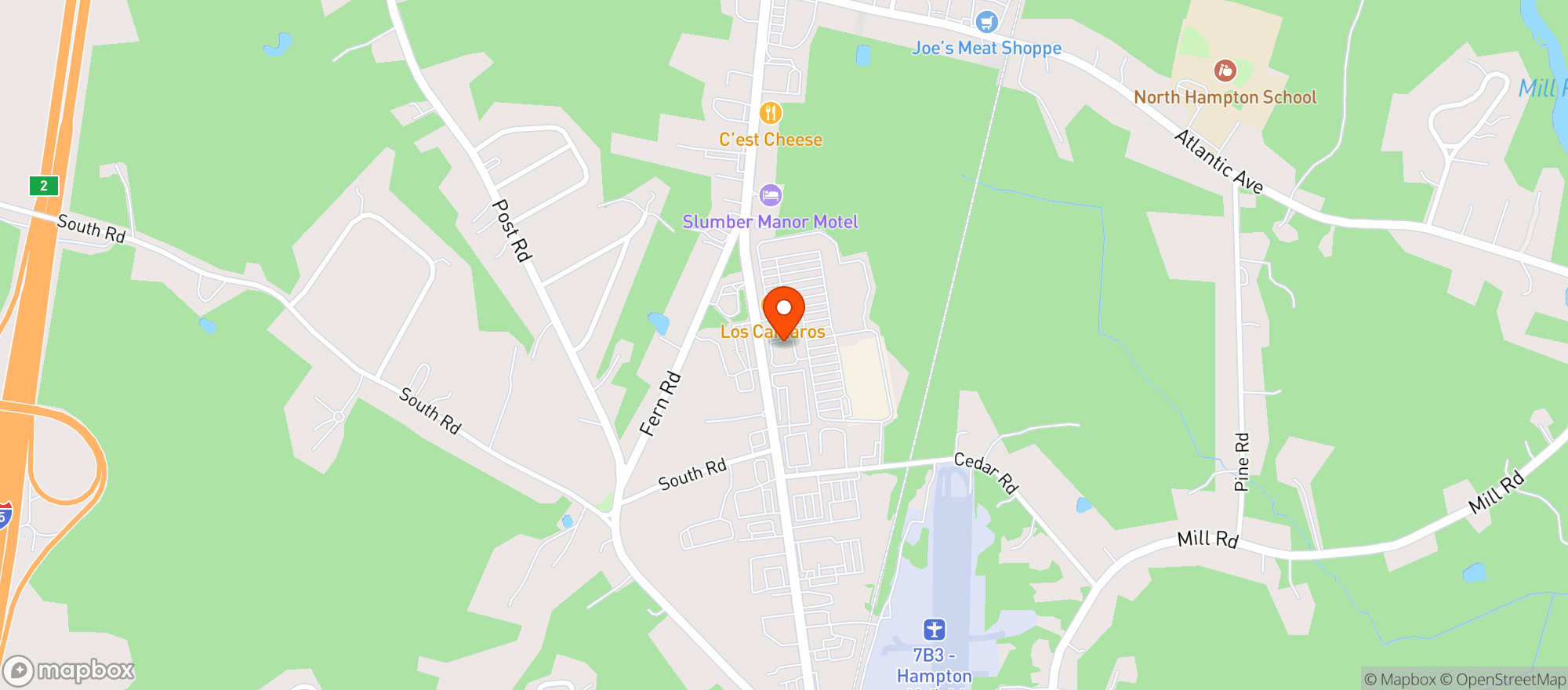 Map showing Shaws - 04512 - North Hampton