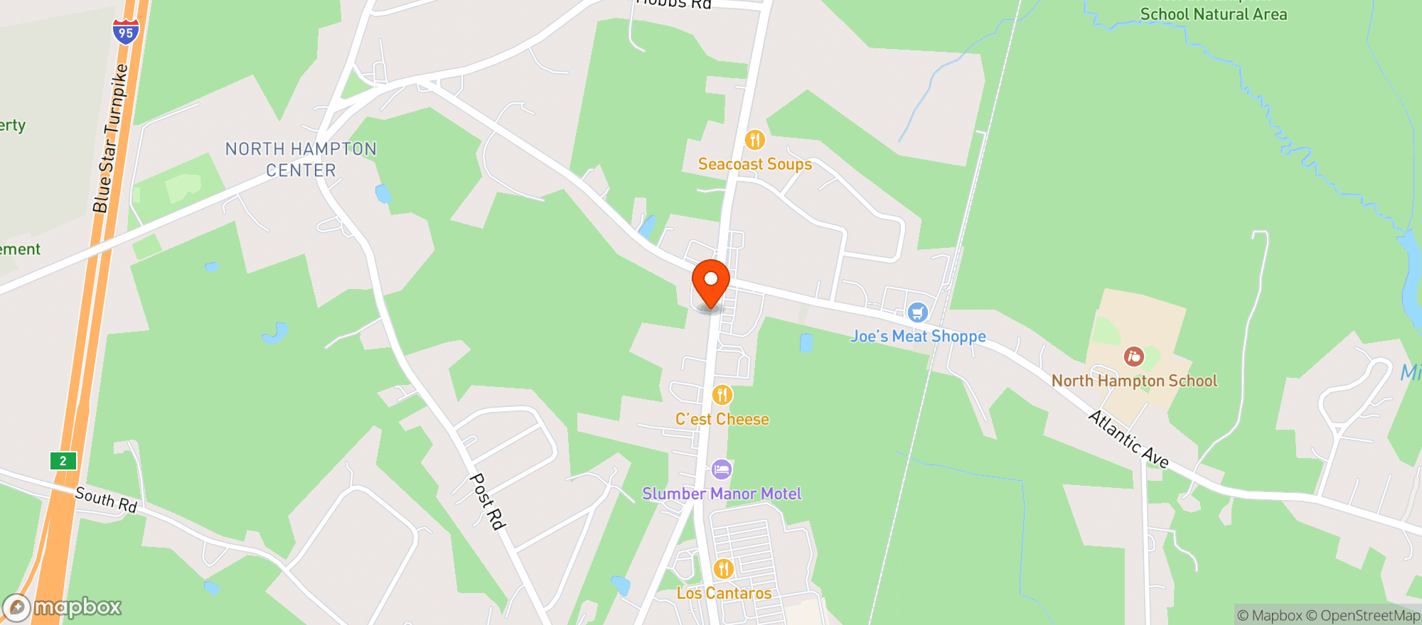Map showing DENYS BEER & SMOKE