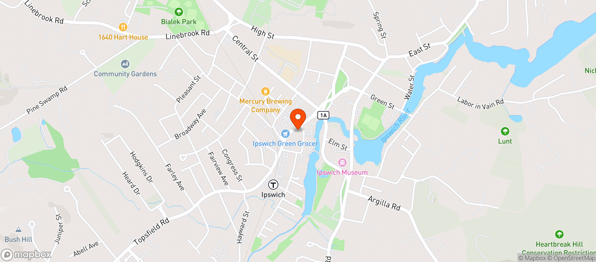Map showing Richdale Superette