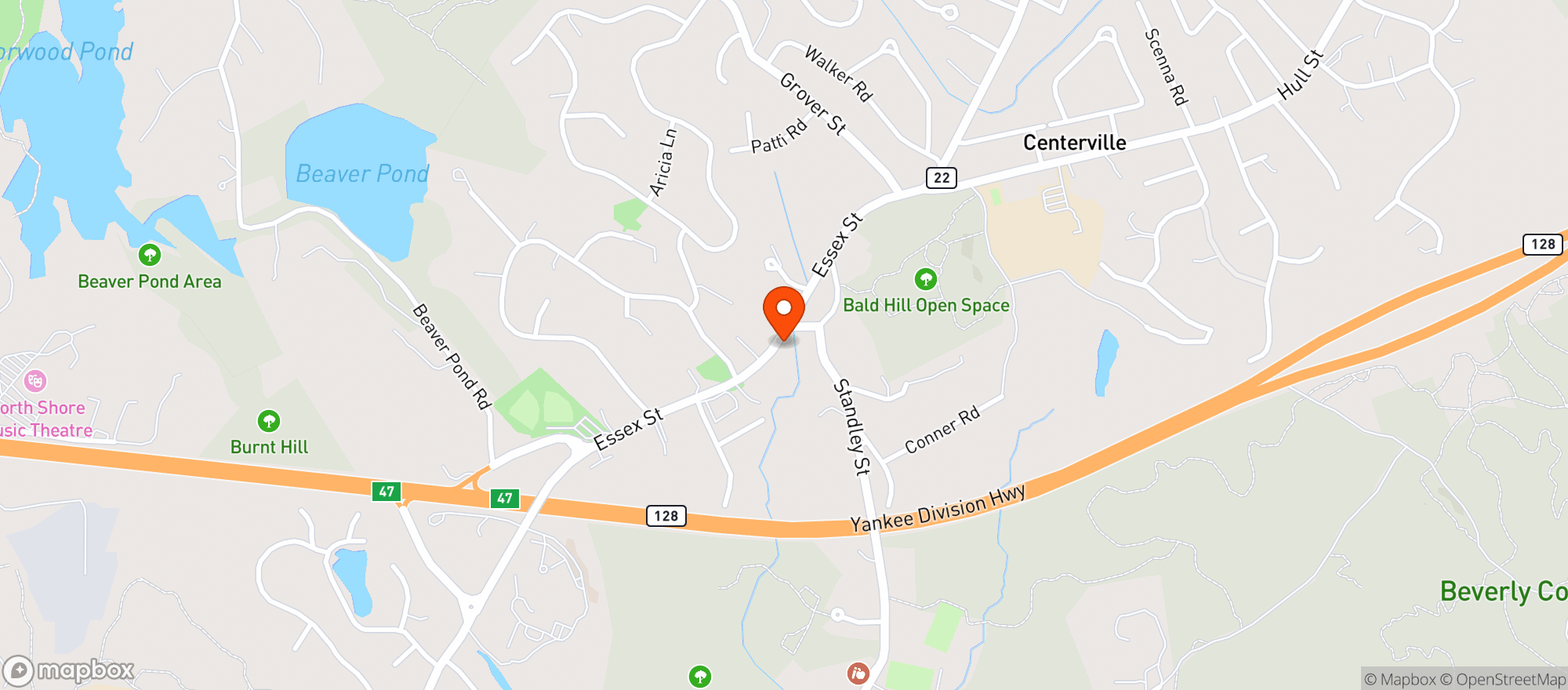 Map showing Sonny's Mobil
