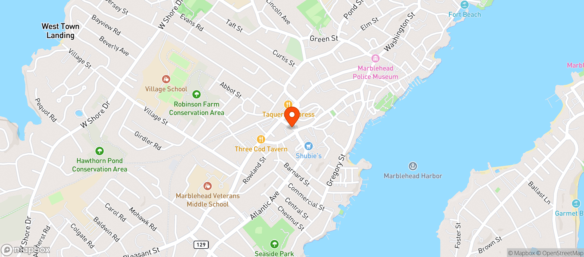 Map showing 5 Corners Kitchen