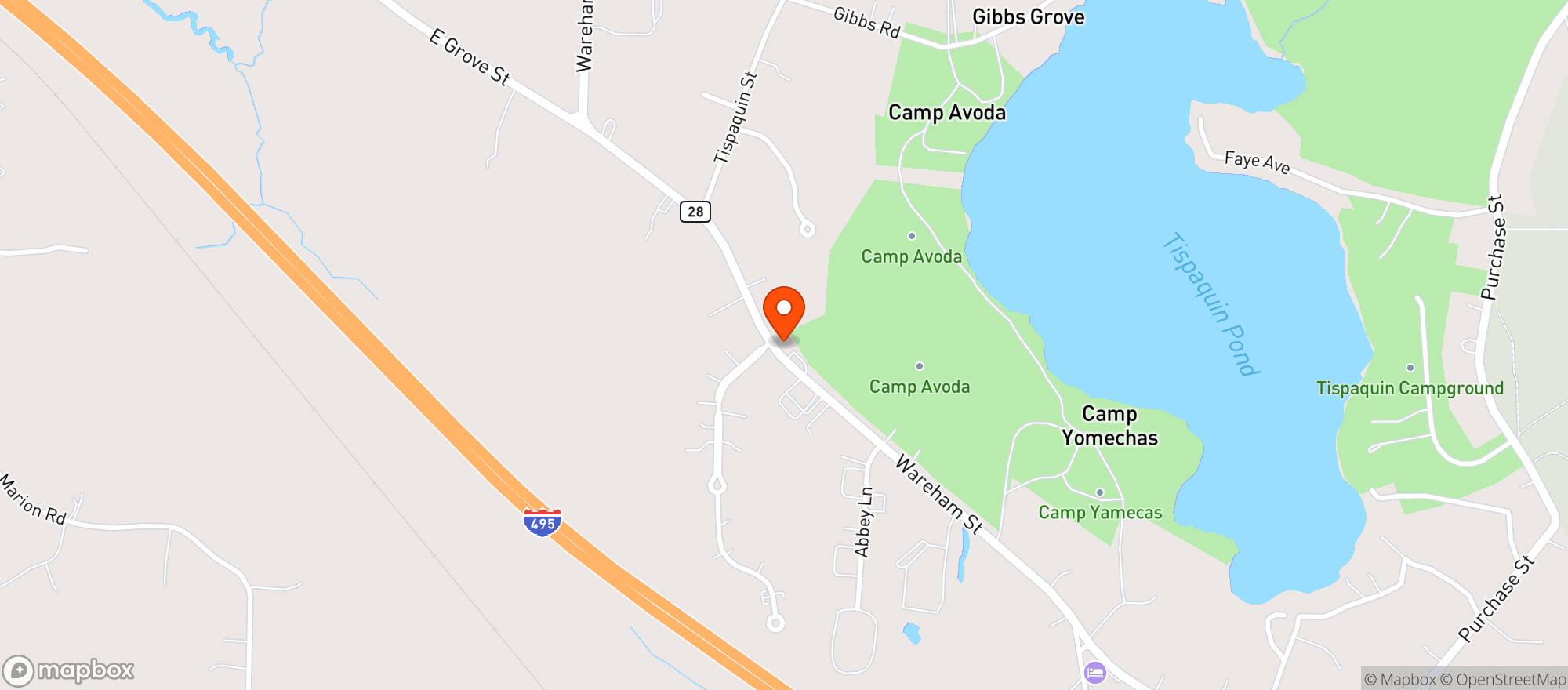 Map showing Kurt's Corner