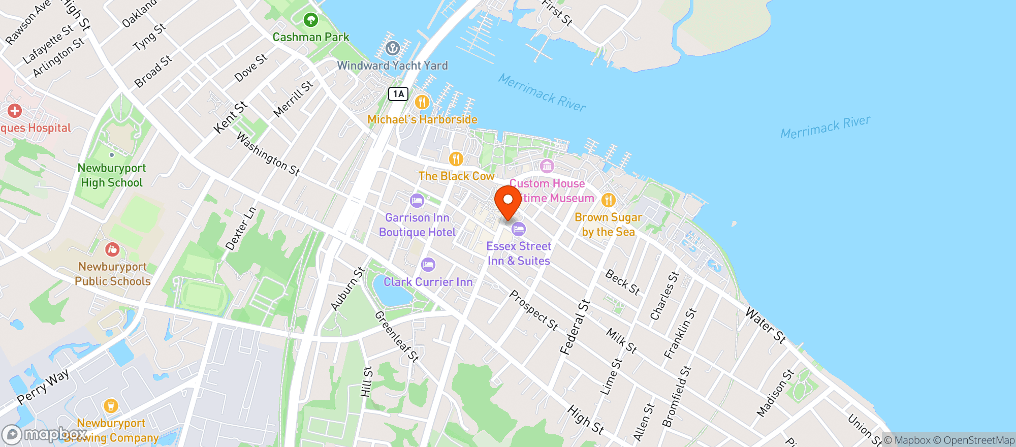 Map showing Dome