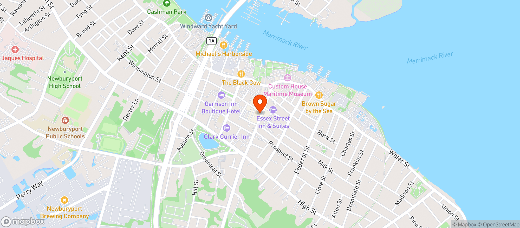 Map showing Newburyport Richdale