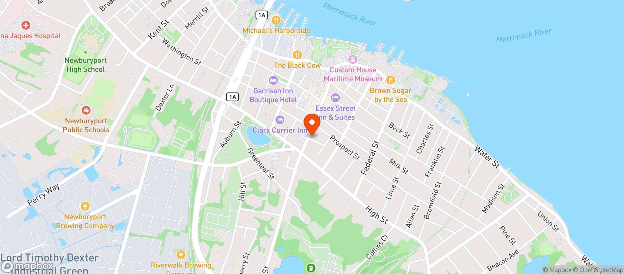 Map showing THE DALTON CLUB