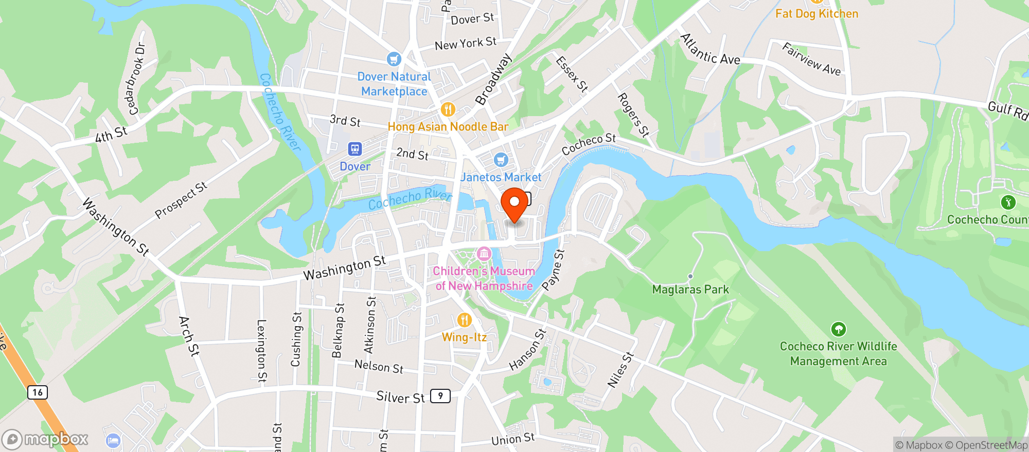 Map showing Smileys Beverage