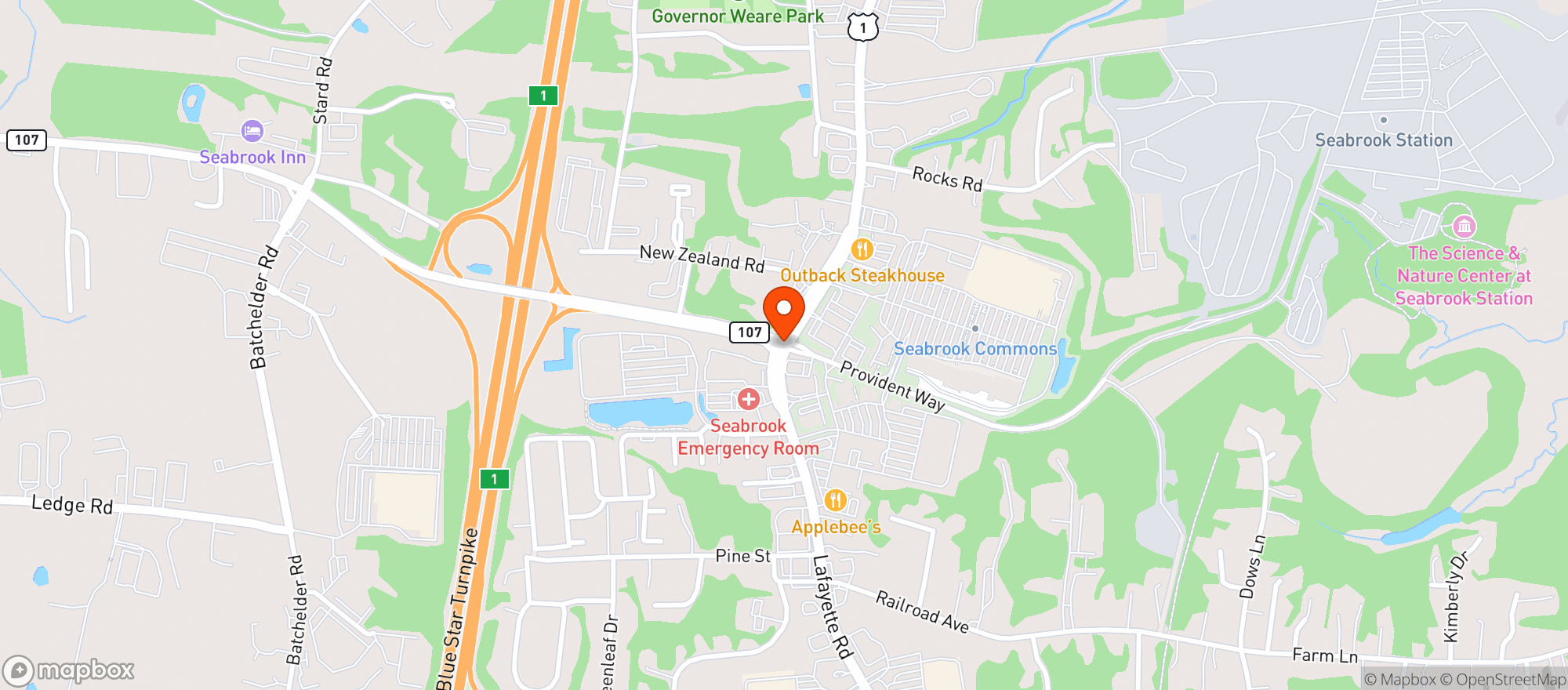 Map showing Gnc