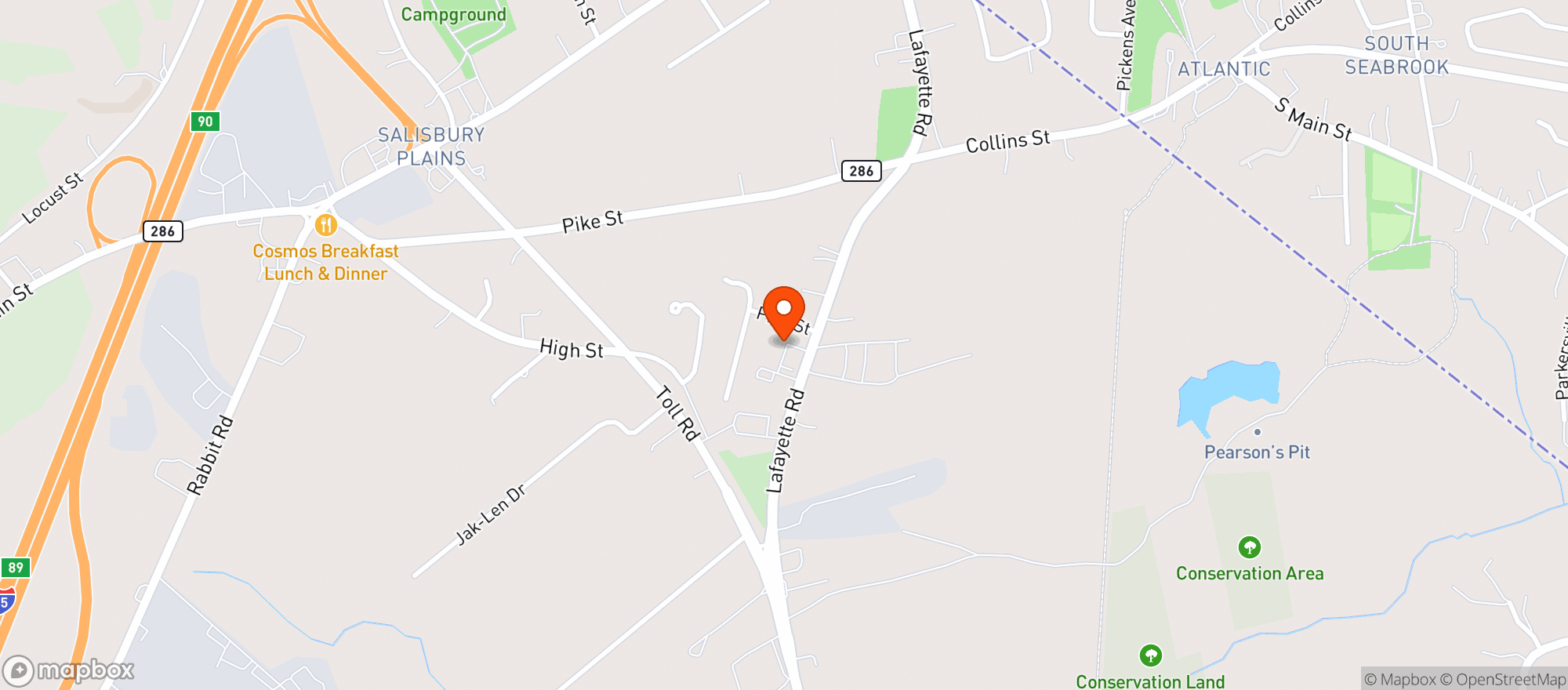 Map showing ROAD TRIP - SALISBURY