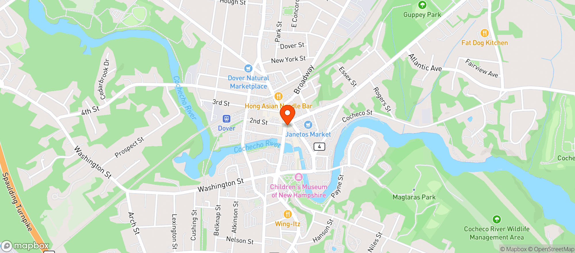 Map showing GARRISON CITY BEERWORKS
