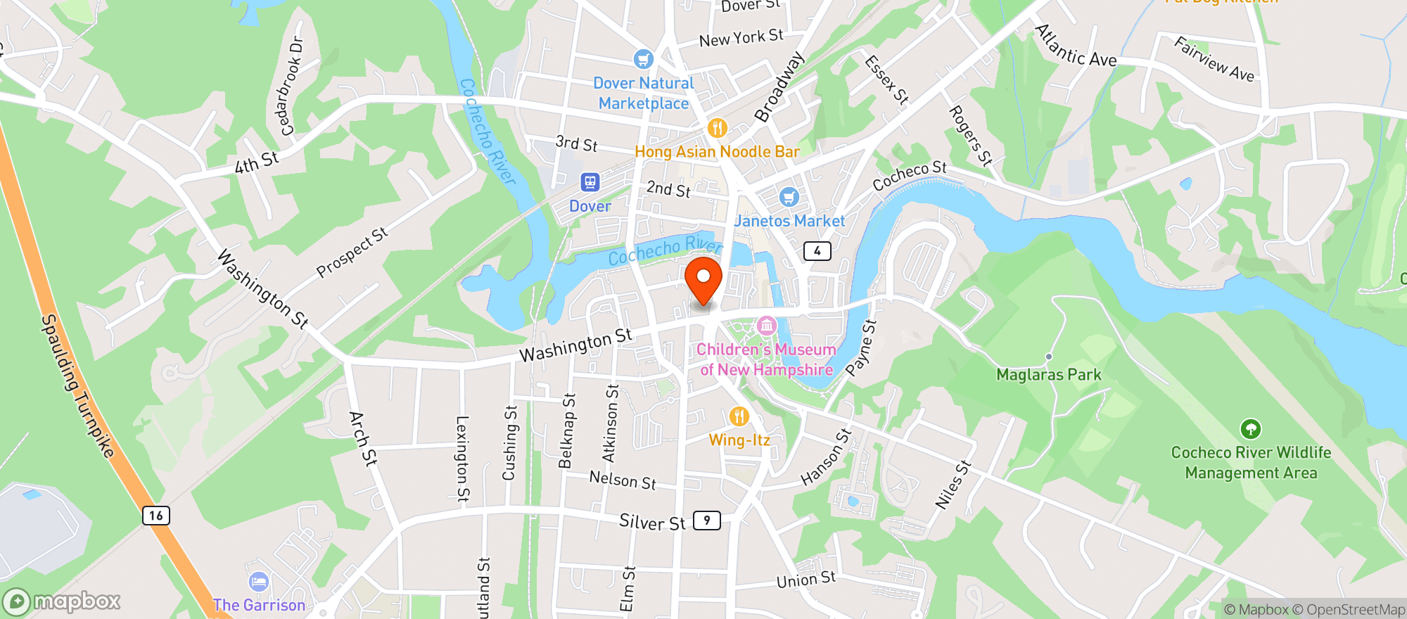 Map showing Thirsty Moose Taphouse