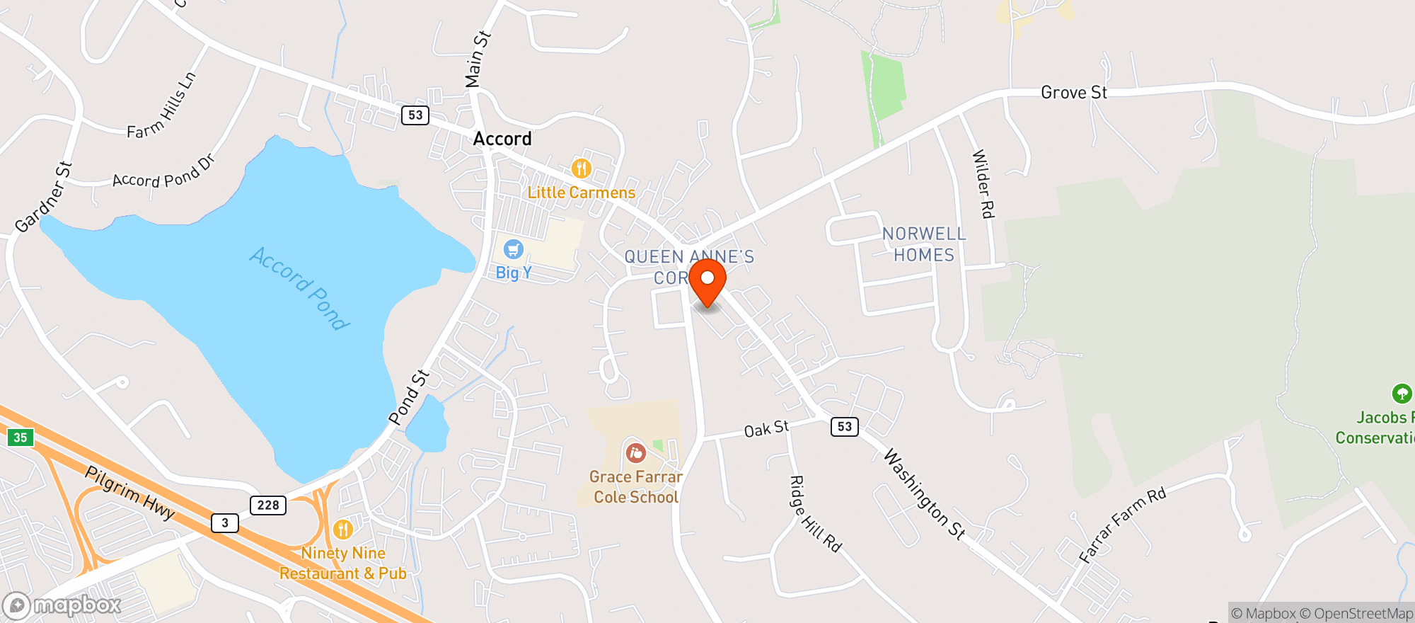 Map showing Kappy's Fine Wine & Spirits