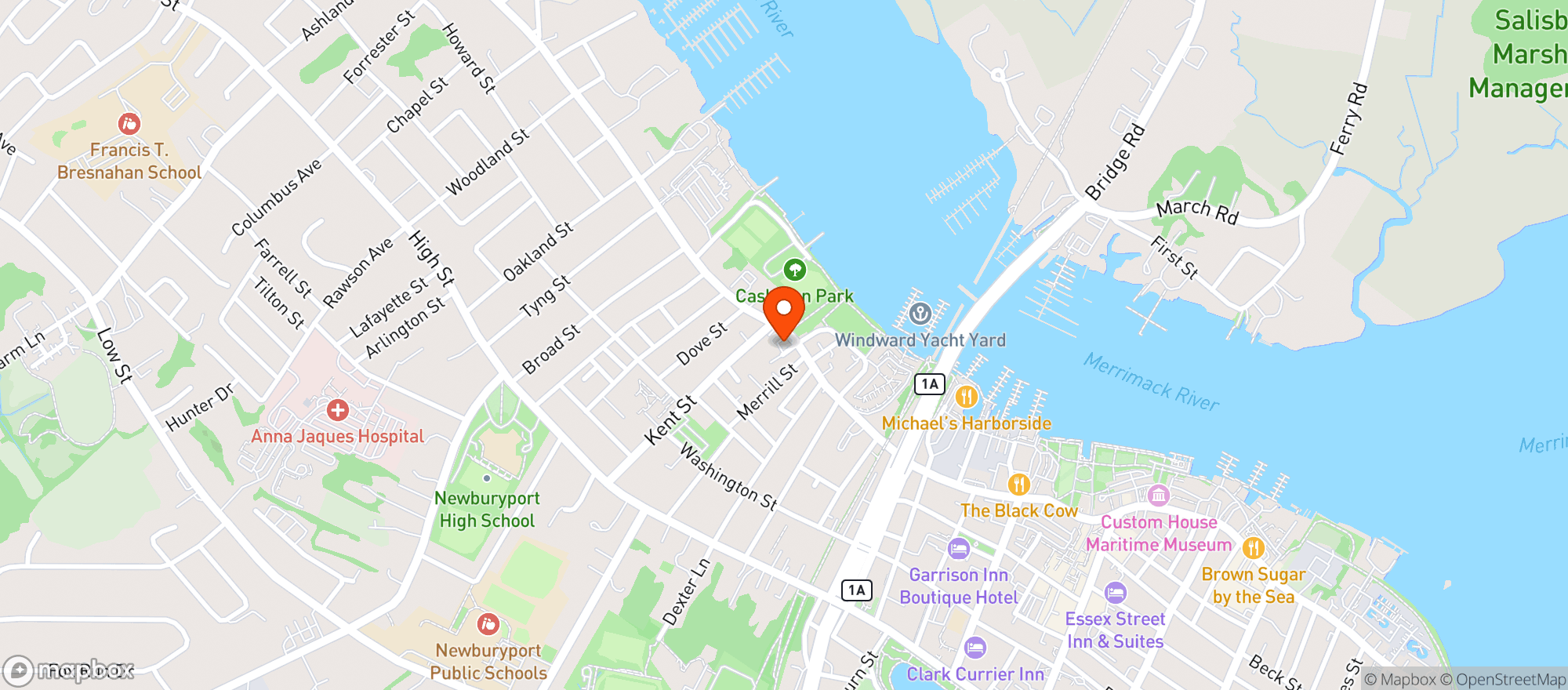 Map showing Park Lunch