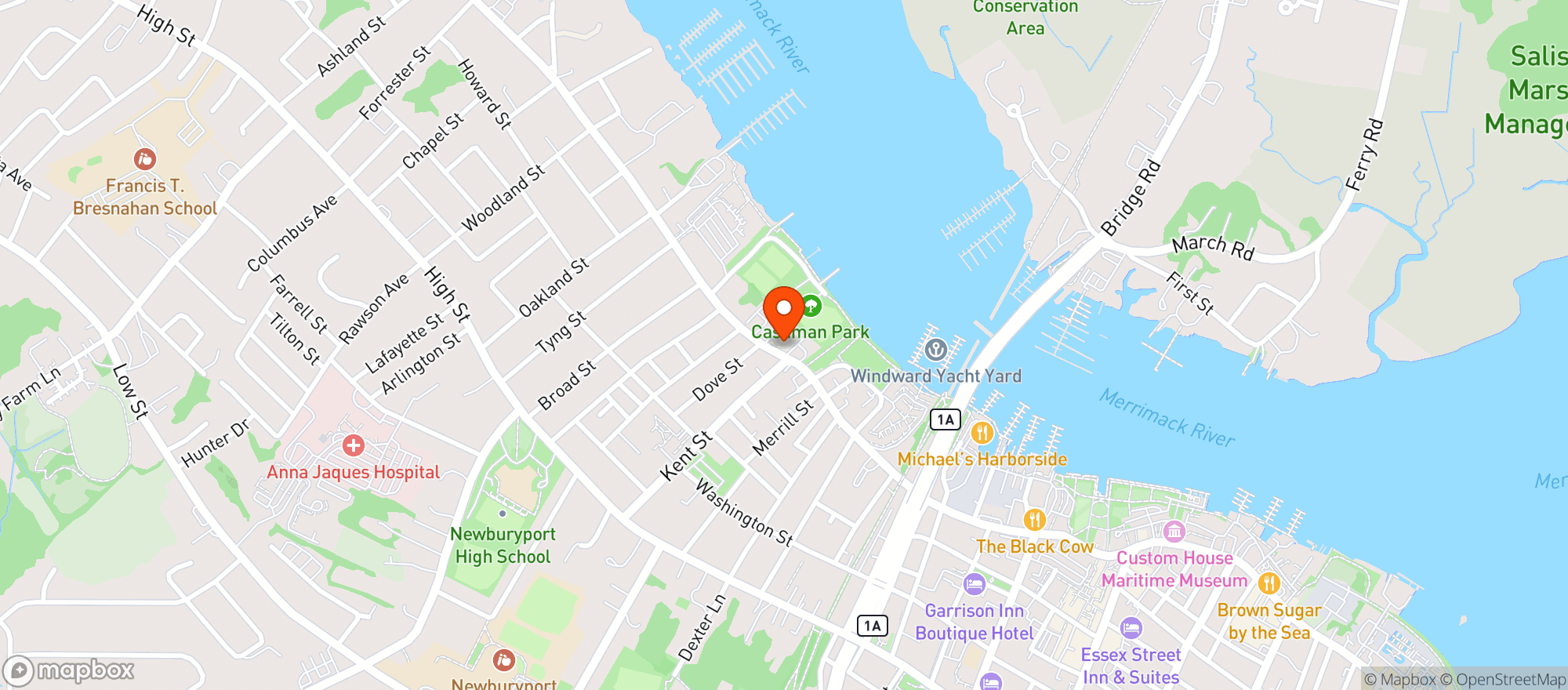 Map showing Learys Fine Wines & Spirits