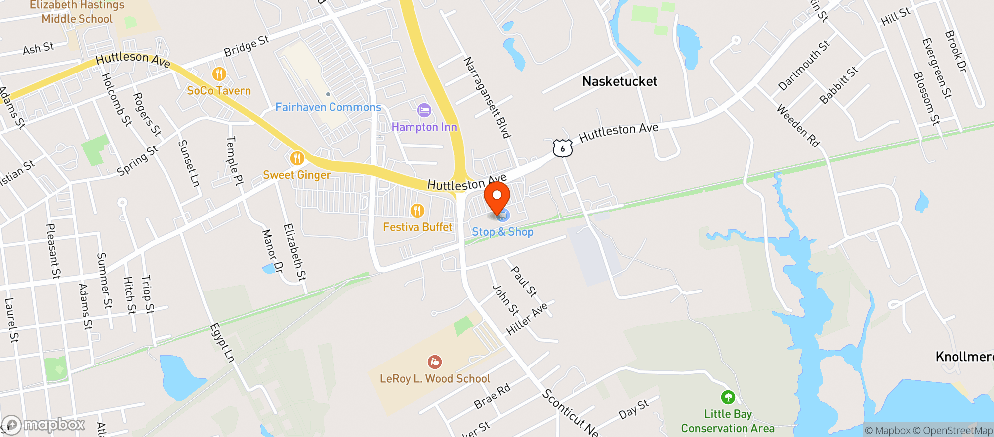 Map showing Stop & Shop #427