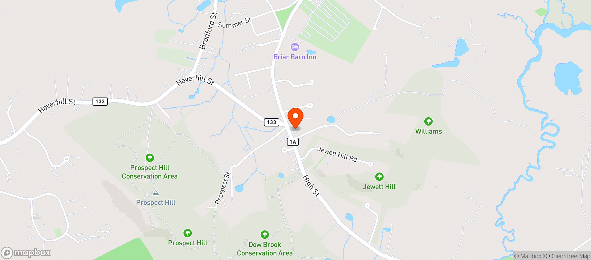 Map showing Rowley Convenience