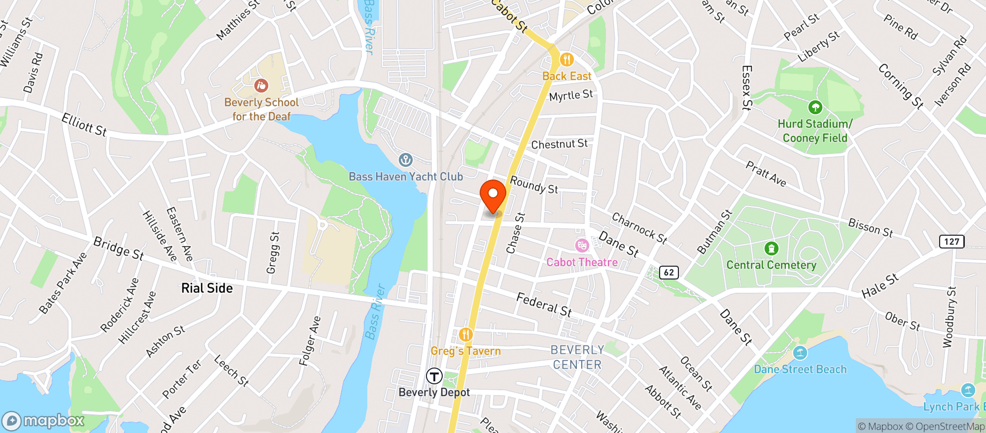 Map showing REVERIE 73 - BEVERLY