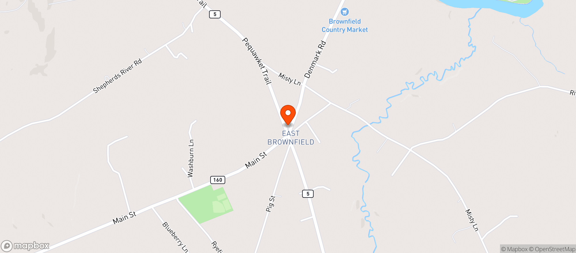 Map showing Dillons