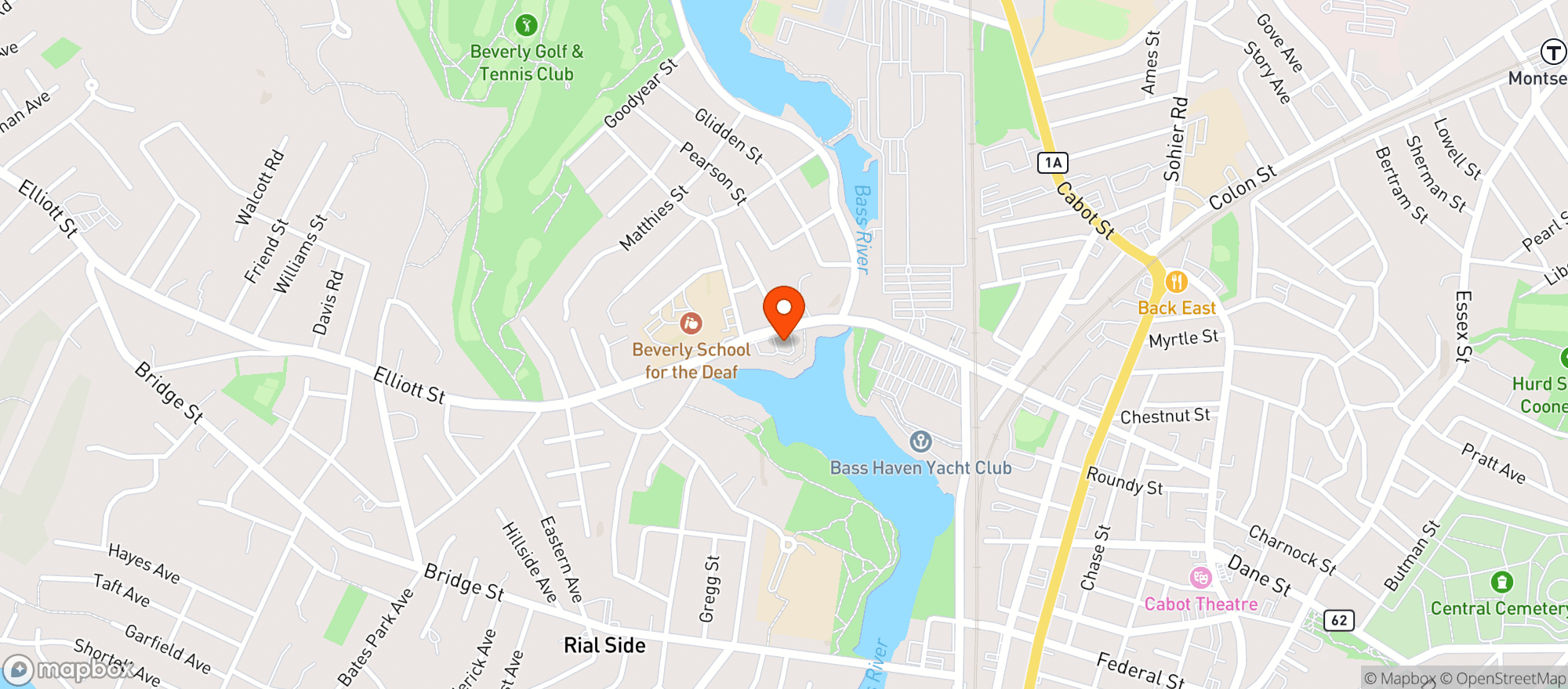 Map showing Zuzu Bazaar Beverly