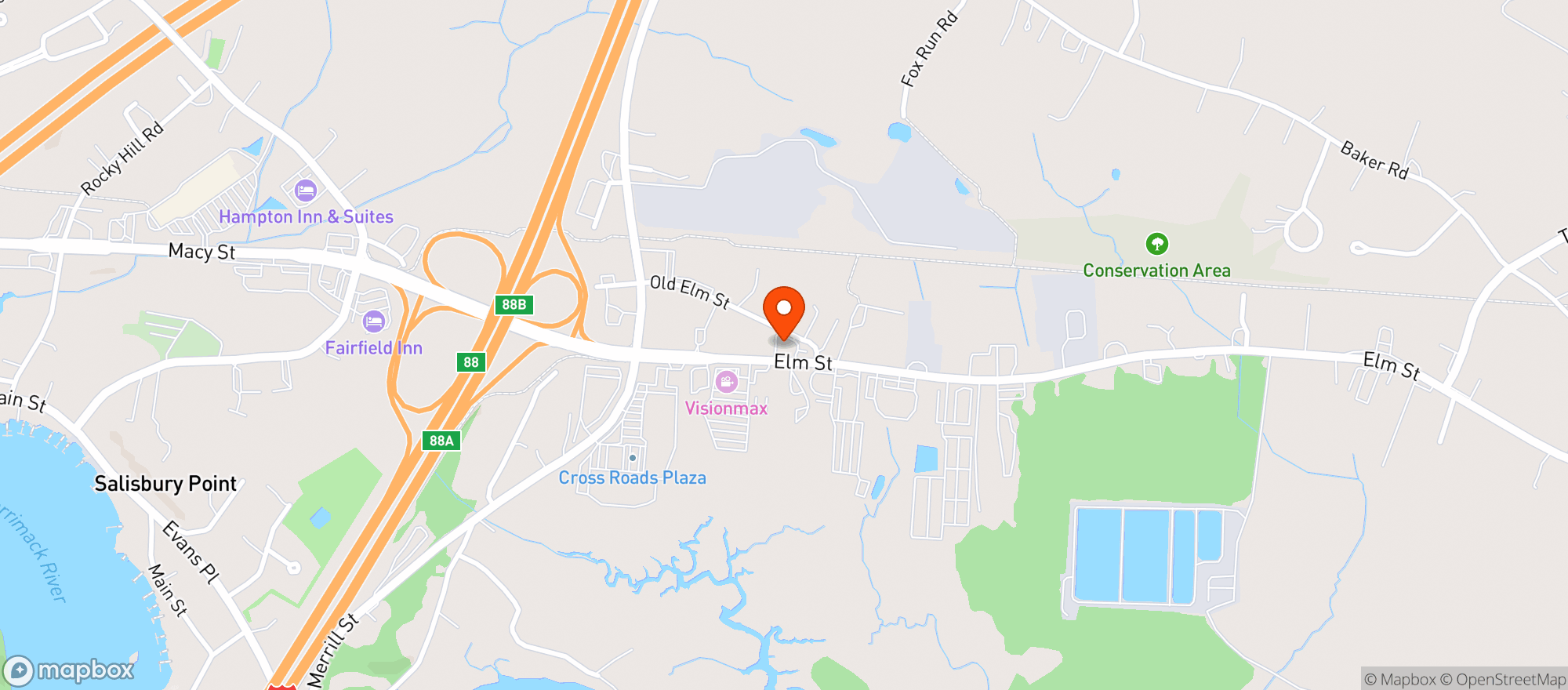 Map showing Salisbury Mini Mart
