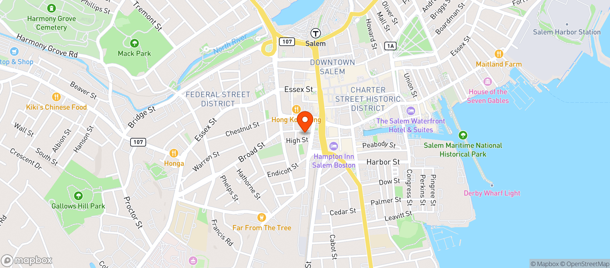 Map showing Quality Liquors